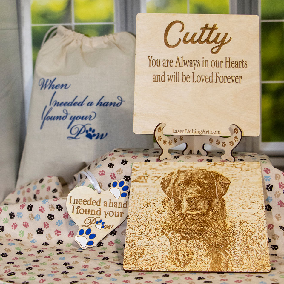 Custom wood photo engraving